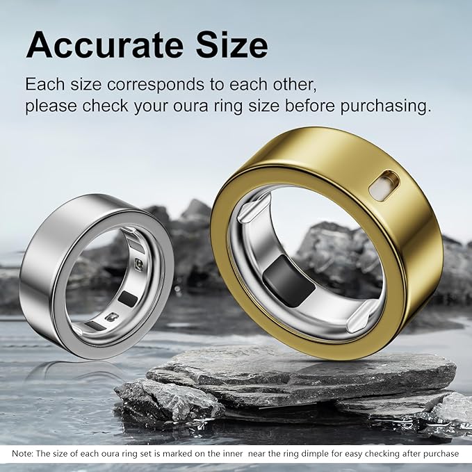 5 Pack Ring Cover Compatible with Oura Ring Gen 4/Oura Ring Gen 3 Horizon/Heritage, Abrasion-Resistant TPU Case for Oura Ring Protector Accessories for Oura Size 13 - Image 2