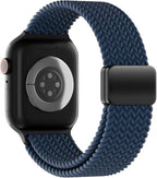 Magnetic Nylon Braided Band Compatible for Apple Watch Ultra2 Ultra 49mm 46mm 45mm 44mm 42mm 41mm 40mm 38mm Women Men ,Adjustable Elastic Sport Strap for iWatch Series10/9/8/7/6/5/4/3/2/1 SE - Image 2