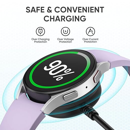 [2-Pack] Charger Cable for Samsung Galaxy Watch 8/8 Classic/Ultra/7/6/6 Classic/5/5 Pro/FE, Magnetic Fast Charging Dock - Image 3