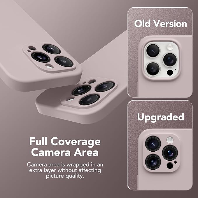 Magnetic for iPhone 15 Pro Case, Compatible with MagSafe, [Full Camera Protection][Screen Protector] Silicone Shockproof Protective Phone Case for iPhone 15 Pro 6.1", Hazel - Image 5
