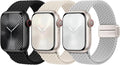 Braided Stretchy Bands Compatible with Apple Watch Bands 40mm 44mm 38mm 41mm 42mm 45mm 46mm 49mm Women Men, Soft Nylon Sport Strap with Magnetic Clasp for iWatch Series 11 10 9 8 SE 7 6 5 4 3 2 Ultra by JKD-CustomMetalBands