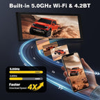 10.26'' Wireless CarPlay Screen for Car with 4K Dash Cam & 1080P Backup Camera, Apple Car Play & Android Auto Car Stereo HD Touchscreen, GPS Navigation & Mirror Link - Image 7