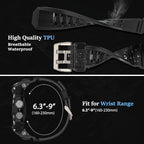 SUPLINK Rugged Case with Bands for Apple Watch Ultra Band/ 2/3, Compatible with 49mm Apple Watch Bands Men, Protective Bumper Cover Screen Protector Kit for Sport iWatch Ultra 2 Band (Titanium Color) - Image 7