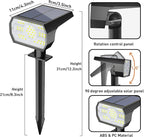 NYMPHY Solar Lights Outdoor Waterproof IP68, 56 LED 3 Lighting Modes Solar Powered Garden Yard Spot Solar Lights for Outside Landscape- 4 Pack (Cool White) - Image 5