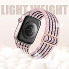 Braided Stretchy Band Compatible with Apple Watch Bands 38mm 40mm 41mm 42mm 44mm 45mm 46mm 49mm for Women Men, Adjustable Nylon Solo Loop Elastic Straps for iWatch Series 10 9 8 7 6 5 4 3 2 1 SE Ultra - Image 4
