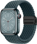 Qimela Sport Loop Compatible with Apple Watch Band 38mm 40mm 41mm 42mm 44mm 45mm 46mm 49mm for Women Men,Magnetic Strap Stretchy Braided Wristband for iWatch Series 11 10 9 8 7 6 5 4 SE Ultra 3 2 1 by QIMELA