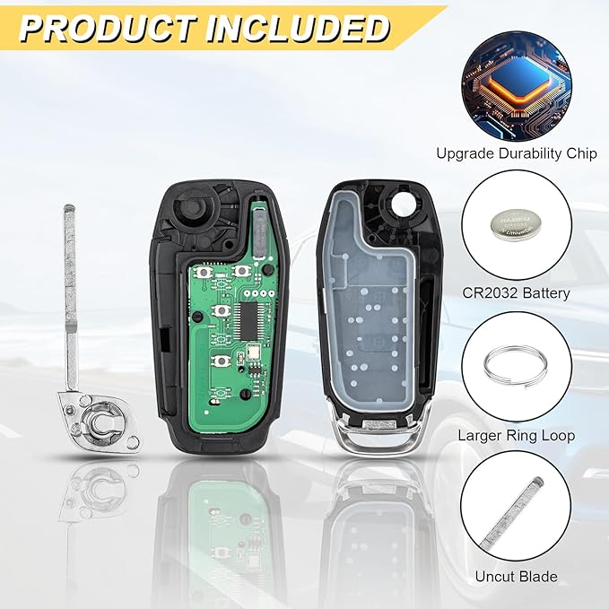 Vurkcy Key Fob Replacement for 2013 2014 2015 2016 Ford Fusion Car Keyless Entry Remote Control, N5F-A08TAA N5FA08TAA, 4 Buttons - Image 5