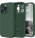 Magnetic for iPhone 13 Pro Max Case, Compatible with MagSafe, [Full Camera Protection][Screen Protector] Silicone Shockproof Protective Phone Case for iPhone 13 Pro Max 6.7", Alpine Green by SUYDANBOX