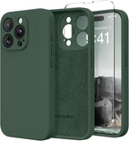 Magnetic for iPhone 13 Pro Max Case, Compatible with MagSafe, [Full Camera Protection][Screen Protector] Silicone Shockproof Protective Phone Case for iPhone 13 Pro Max 6.7", Alpine Green by SUYDANBOX