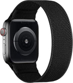 Stretchy Nylon Solo Loop Bands Compatible with Apple Watch 38mm 40mm 41mm 42mm 44mm 45mm 46mm 49mm Ultra 2 iWatch Series 11 10 9 8 7 SE 6 5 4 3 2 1 Strap,Sport Elastic Braided Women Men by ENJINER
