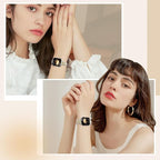 TiMOVO Metal Band Compatible with Apple Watch 42mm (Series 11/10) 41mm 40mm 38mm for Women, Dressy Replacement Strap for iWatch SE 3/2/1, Series 9/8/7/6/5/4/3/2/1, Silver/Gold - Image 2