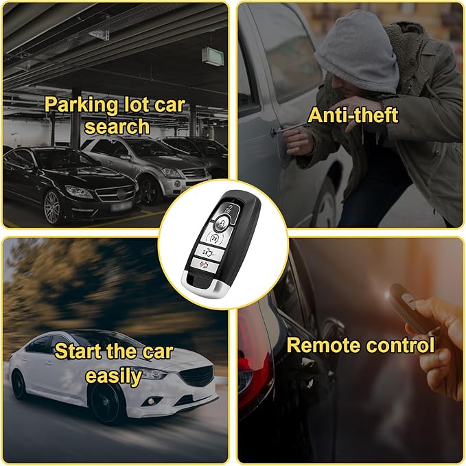 Smart Proximity Key Fob Keyless Entry Remote Control Fit for 2017 2018 2019 2020 2021 2022 Ford Ford F150 F250 F350 F450 F550 M3N-A2C931426 M3N-A2C93142600 - Image 4