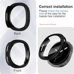 2 Pack Case With Tempered Glass for Samsung Galaxy Watch 8 Screen Protector 44mm Men Women,Hard PC Overall Protection Anti-Slip Scratch-Resistant Cover for Samsung Galaxy Watch 8 Case 44mm Accessories - Image 3