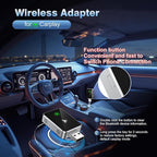 [2026Upgrade ] Dora Sicom Wireless CarPlay Adapter for iPhone, Convert Wired to Wireless Apple car Play Adapter, Mini with Extension Cable USB & USB-C/Type-C, Stable Control & No Delay，Cars for 2017+ - Image 2