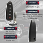 USARemote Key Fob Remote Replacement for 2011 2012 2013 2014 2015 2016 2017 2018 2019 2020 Ford Lincoln 5-Button Smart Prox M3N5WY8609, 164-R8092 - Professional Programming Required (Set of 2) - Image 4
