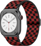 Charlam Stretchy Bands Compatible with Apple Watch Band 40mm 41mm 42mm 38mm 44mm 45mm 46mm 49mm Women Men, Soft Fashion Nylon Braided Elastic Strap for iWatch Series 10 SE 9 8 7 6 5 4 3 2 1 Ultra 2 by Charlam