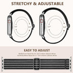 Braided Stretchy Band Compatible with Apple Watch Bands 38mm 40mm 41mm 42mm 44mm 45mm 46mm 49mm for Women Men, Adjustable Nylon Solo Loop Elastic Straps for iWatch Series 10 9 8 7 6 5 4 3 2 1 SE Ultra - Image 6