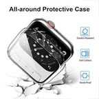 20 Pack Case with Tempered Glass Screen Protector Compatible for Apple Watch 44mm SE 3 (2025)/SE 2/SE/Series 6/5/4, Hard PC Scratch Resistant Bumper Protective Cover for iWatch Accessories - Image 2