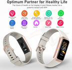Fitness Tracker with Step Counter/Calories/Stopwatch, Activity Tracker, Health Tracker with Heart Rate Monitor, Sleep Tracker,1.10''AMOLED Touch Color Screen, Pedometer Watch for Women Men - Image 5