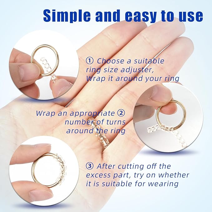 Ring Sizer Measuring Tool Kit Ring Sizing Kit Metal Ring Measurer and Ring Sizers US Ring Size Gauge 0-13 with Half Size for Womens Mens Finger Sizing 2 PCS Reusable Size Tape 1-17 - Image 4