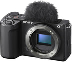 Sony Alpha ZVE10 II - APS-C Interchangeable Lens Mirrorless Content Creators’ Camera - Black - Body Only (Value Bundle) - Image 2