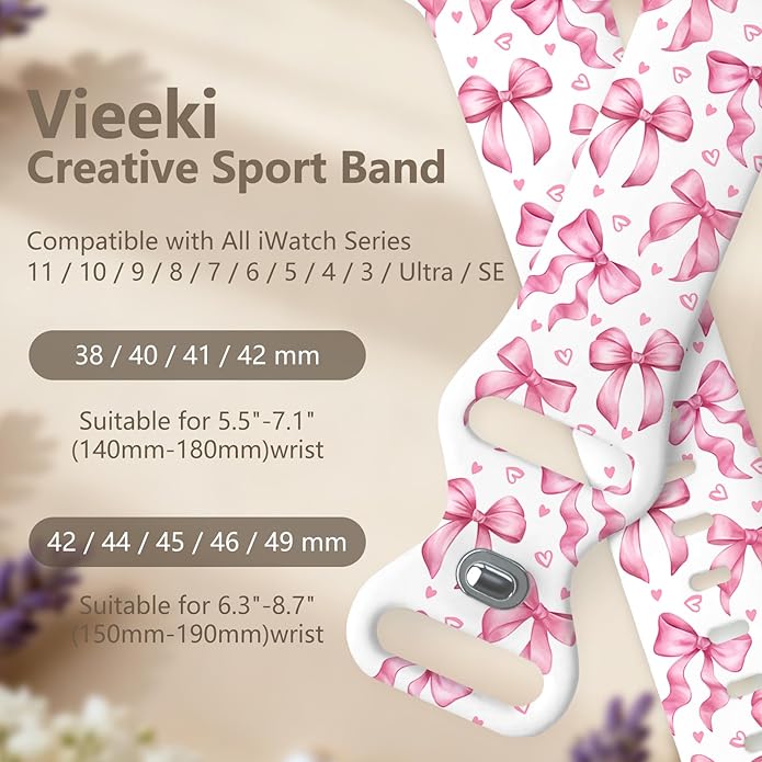 Luxury Band Compatible with Apple Watch Band 40mm - 49mm (Strap Replacement for iWatch Series SE 11 10 9 8 7 6 5 4 3 for Women Men) - Image 4