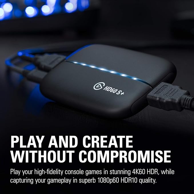 Elgato HD60 S+, External Capture Card, Stream and Record in 1080p60 HDR10 or 4K60 HDR10 with ultra-low latency on PS5, PS4/Pro, Xbox Series X/S, Xbox One X/S, in OBS and more, works with PC and Mac - Image 2