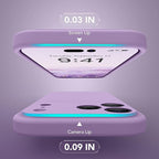Magnetic for iPhone 17 Pro Case, Compatible with MagSafe, [Full Camera Protection][Screen Protector] Silicone Shockproof Protective Phone Case for iPhone 17 Pro 6.3", Light Purple - Image 6