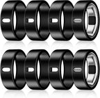 8 Pack Cover Compatible with Oura Ring Gen 4/Oura Ring Gen 3 Horizon/Heritage,Charging Derectly,Matte Texture Wear-Resistant Anti-Scratch TPU Protector for Women Men Working Out Gym(Black*8,Size 13) by Vigamen