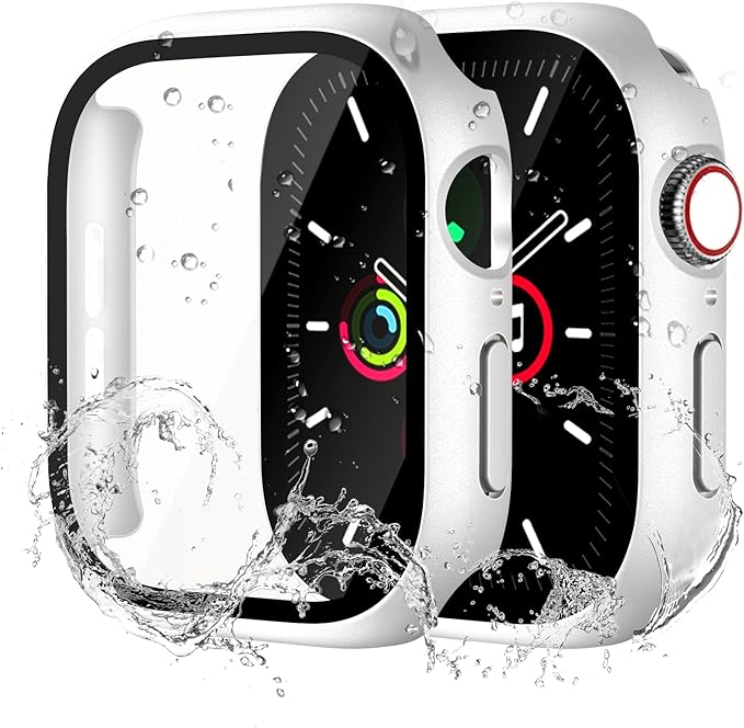 Waterproof Case for Apple Watch Series 10 Series 11 42mm Built-in Tempered Glass Screen Protector,[Slim Guard PC Bumper] [Touch Sensitive] Full Protective Face Cover Compatible iWatch Accessories by idudu