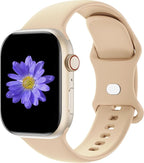 Sport Bands Compatible with Apple Watch 42mm 44mm 45mm 46mm 41mm 38mm 40mm 49mm for Women Men, Soft Silicone Strap for iWatch Wristband Series Ultra SE 11 10 9 8 7 6 5 4 3 2 1 by Cindgress