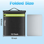 Large Faraday Bags EMP Proof,Portable Faraday Cage for Laptops Tablets,Faraday Bags with Handle&Reflective Strip,EMP bags for Electronics,Fireproof Waterproof RFID Signal Blocker Faraday Pouch - Image 4