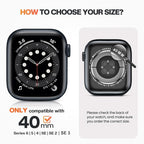 Goton 40mm Waterproof Bling Case for Apple Watch Screen Protector SE 3/2/1,Series 6/5/4 40 mm, Sparkling PC Front Bumper & Hollow Back for iWatch Cover, Splash-Resistant, Easy Install - Image 2