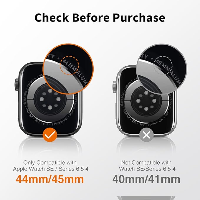 LK 6 Pack for Apple Watch Screen Protector 44mm, Touch Sensitive [Upgrade Flexible Film] Apple Watch SE Series 6/5/4 Screen Protector, Ultra-thin Max Coverage Soft TPU Film for iWatch 44mm - Image 2