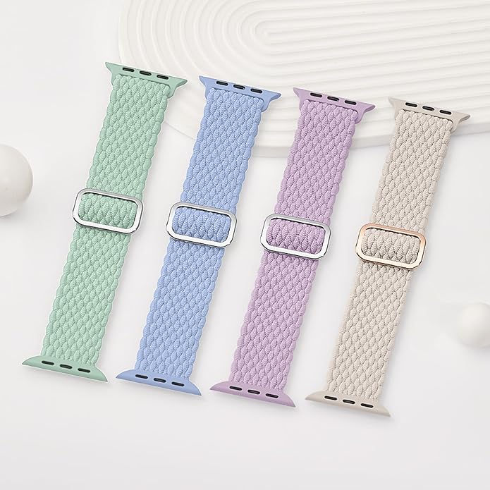 Braided Stretchy Solo Loop Compatible for Apple Watch Band 38mm 40mm 41mm 42mm 44mm 45mm 46mm 49mm for Women Men, Nylon Elastic Straps Wristbands for iWatch Series 11/10 9 8 7 6 5 4 3 SE/Ultra 3 2 1 - Image 8
