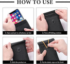 Faraday Bags for Car Keys and Cell Phone, Keyless Entry Fob Signal Blocking Bag Anti Theft Car Protection, GPS Car Key Shielding Pouch WiFi/GSM/LTE/NFC/RFID Signal Blocker (Black) - Image 6