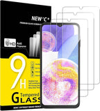 NEW'C 3 Pack Designed for Samsung Galaxy A23 4G, Samsung Galaxy A23 5G Screen Protector Tempered Glass, Case Friendly Anti Scratch Bubble Free Ultra Resistant by NEWC