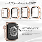 Recoppa Compatible for Apple Watch Case with Screen Protector for Apple Watch 42mm Series 3/2/1, Bling Crystal Diamond Rhinestone Ultra-Thin Bumper Full Cover Protective Case for Women Girls iWatch - Image 2