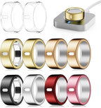 10 Pack Cover Compatible for Oura Ring 4/Gen 3 Heritage/Gen 3 Horizon,(NOT Compatible with Oura 4 Ceramic),Charging Directly,Rugged TPU Elastic Finger Protector for Workout Women Men-Size 10 by Snyeest