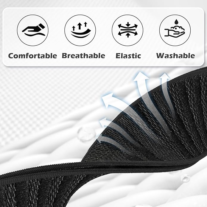 3 Packs Stretchy Bicep Straps Compatible with Whoop 5.0/4.0/3.0 Bands, Sport Nylon Adjustable Replacement Arm/Ankle Band for Whoop 5.0 MG/One/Peak/Life Durable Breathable Wearable Health Fitness Activity Tracker - Image 2