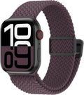 Magnetic Nylon Braided Band Compatible for Apple Watch Ultra2 Ultra 49mm 46mm 45mm 44mm 42mm 41mm 40mm 38mm Women Men ,Adjustable Elastic Sport Strap for iWatch Series10/9/8/7/6/5/4/3/2/1 SE by Drimobiuty