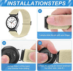 Compatible with 16mm 18mm 19mm 20mm 22mm 24mm Watch Bands Quick Release Replacement Wristband,Adjustable Stretchy Nylon Solo Loop Straps Fabric Braided Sport Elastic Bands for Men Women - Image 3