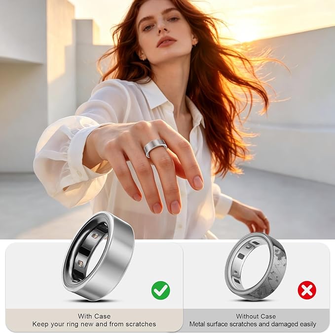 3 Pack Ring Cover Compatible with Oura Ring Gen 4/Oura Ring Gen 3 Horizon/Heritage-Size 11,Support Charging with Cover on,Anti-Scratch TPU Ultra-Thin Ring Protector for Men Women,Clear*3 - Image 5