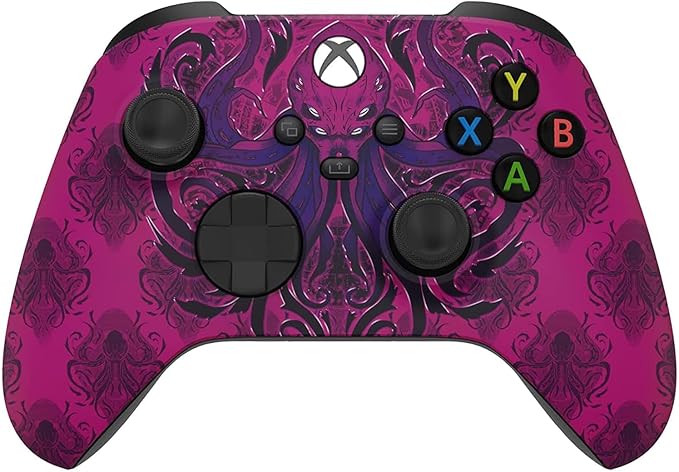 Custom Controllerzz Wireless Controller for Microsoft Xbox Series X/S & Xbox One - Soft Touch Feel - Custom Xbox Series X/S Controller (X/S Purple Monster) by CustomControllerzz