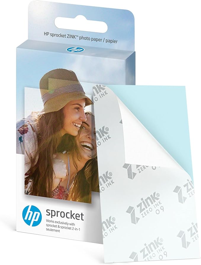 HP Sprocket Portable 2x3 Instant Color Photo Printer (Luna Pearl) Starter Bundle - Image 3