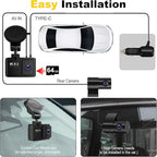 Dash Cam Front and Rear: 4K+2.5K Dual Channel Dash Cam-5GHz WiFi, GPS Dash Camera for Cars with 64GB Card, 2.0" IPS Screen, App Control,G-Sensor,Loop Recording,170°Wide Angle,Night Vision,Parking Mode - Image 7