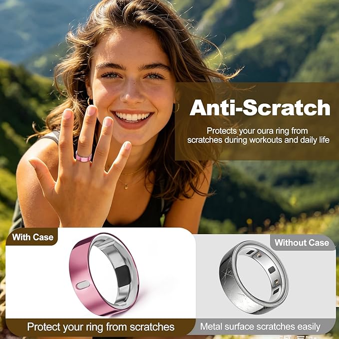 4 Pack Upgraded Ring Covers Compatible with Oura Ring Gen 4/Gen 3, TPU Anti-Scratch Protector Accessories for Oura Ring Cover Jacket for Women Men, Size 13 (Not for Oura Ring 4 Ceramic) - Image 5