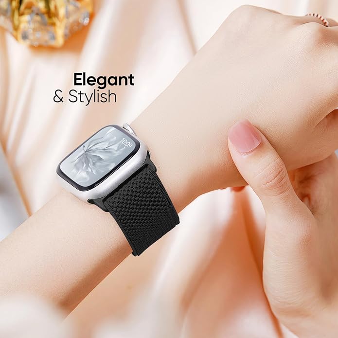 4 Pack Stretchy Solo Loop Compatible with Apple Watch Bands 38mm 40mm 41mm 42mm 44mm 45mm 46mm 49mm Women Men, Sport Nylon Elastic Straps Wristbands for iWatch Series 11 10 9 8 7 6 5 4 11 Ultra/SE 3 2 - Image 5