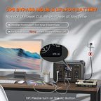ALLWEI LiFePO4 Portable Power Station 1200W, 1008Wh Solar Generator with UPS Mode, 1.5Hrs Fast Charge, 4 AC Outlet(Surge 2400W), Power Battery Generator for CPAP Camping Outdoor Emergency - Image 2