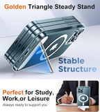 Temdan Magnetic Compatible with iPhone 12 Pro Max Case, [Built-in Invisible Kickstand][Compatible with MagSafe][Military Grade Shockproof] Slim Thin Phone Case for iPhone 12 Pro Max 6.7" - Image 3